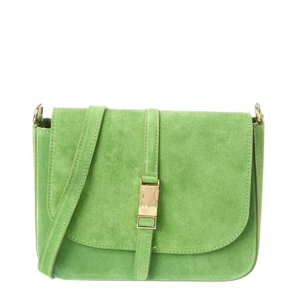 Isabella Rossetti Terra27 Suede Crossbody, Green